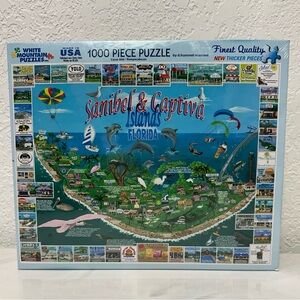 Sealed White Mountain Florida Islands Puzzle - 1000 pieces